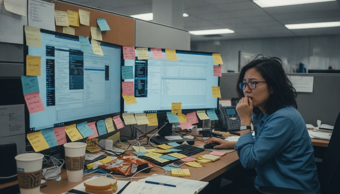 示意圖：導入 AI 時哪些資安動作先做會踩雷（五個 Don't）