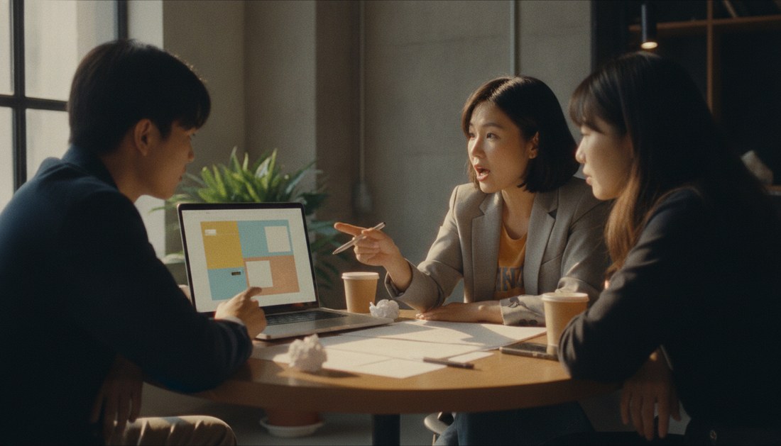 示意圖：把腦中的想法，快速變成一頁草稿給團隊看