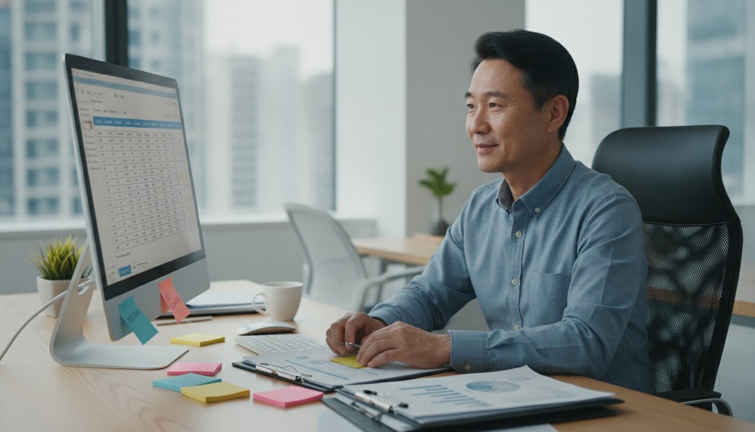 示意圖：把雜亂資訊整理成一張表，看清楚再決策