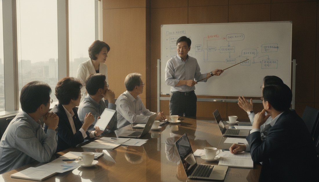 示意圖：姿態選好了，第一步在組織裡怎麼動起來